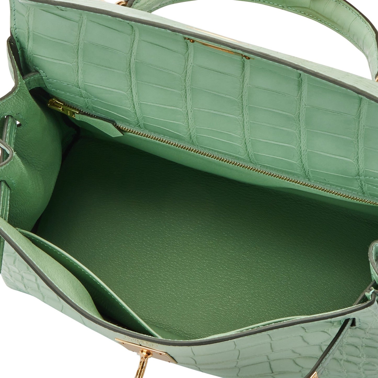 Tasche Hermès Kelly 28 Vert d’Eau Alligator – Limitierte Edition