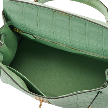 Tasche Hermès Kelly 28 Vert d’Eau Alligator – Limitierte Edition