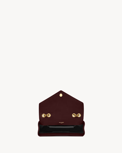 Tasche LOULOU Small Matelassé Lammleder Bordeaux – Saint Laurent